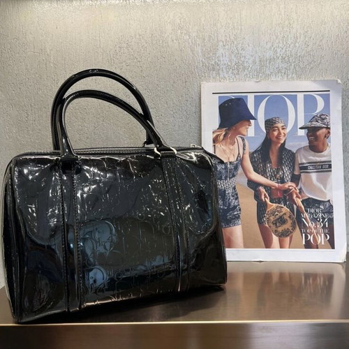 Dior Boston Bag Oblique Monogram like new, black handbag