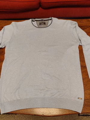 Berto Lucci men's sweatshirt used, light blue, size Large