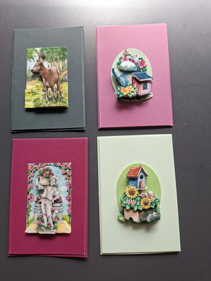 Handmade 3D greeting cards