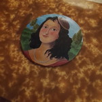 Vintage luxury packaging box Renaissance portrait used