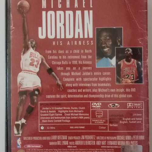 Michael Jordan His Airness DVD used without Greek subtitles
