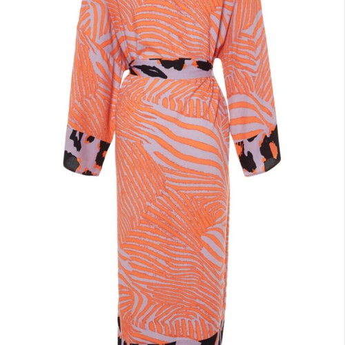 Kimono XL viscose like new, colorful summer pattern