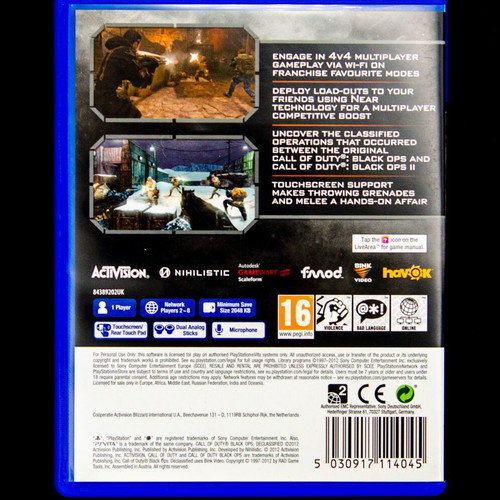 Call of Duty Black Ops Declassified PS Vita σαν καινούργιο αυθεντικό παιχνίδι