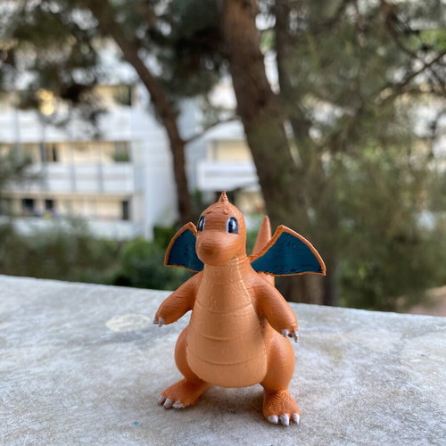 Pokemon Dragonite 3D Printed Figure hand-painted