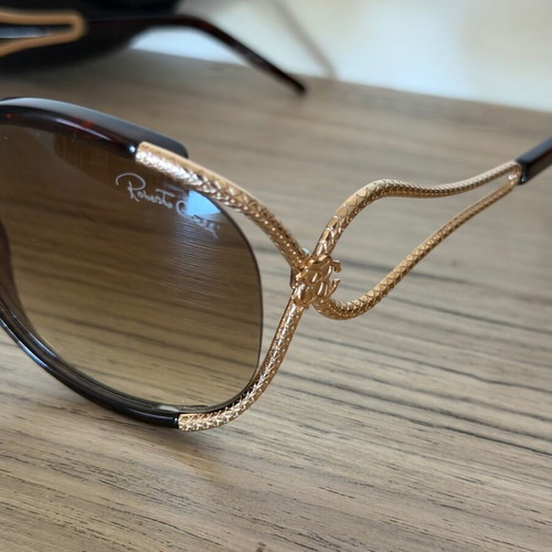 Roberto Cavalli sunglasses used, gold and brown