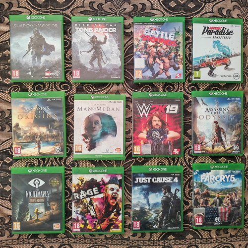 Xbox One action games bundle, used