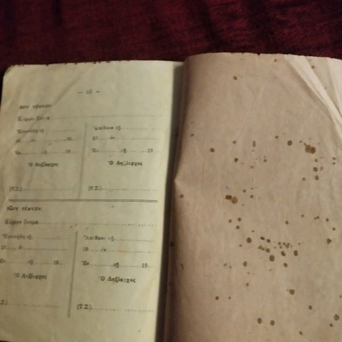 Family Booklet used from Municipality of Nea Ionia 1947