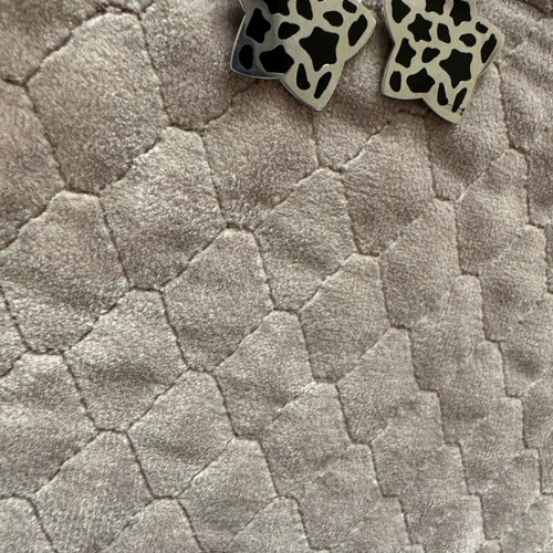 Folli Follie silver double-sided earrings new, black details