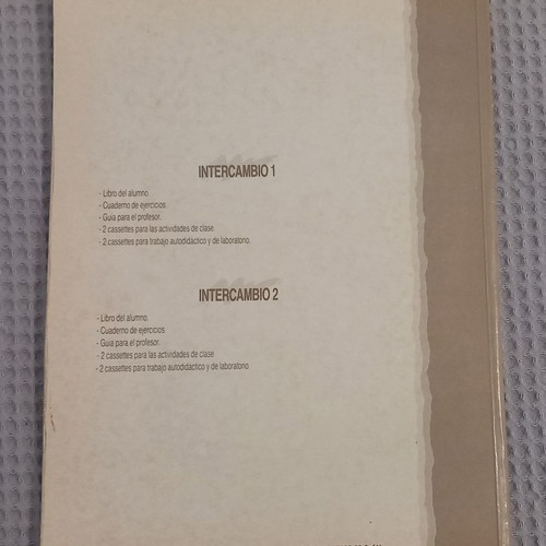 Intercambio 1 Cuaderno de Ejercicios used