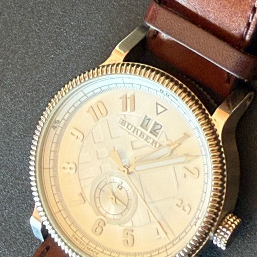 Burberry men's watch 42 mm like new
