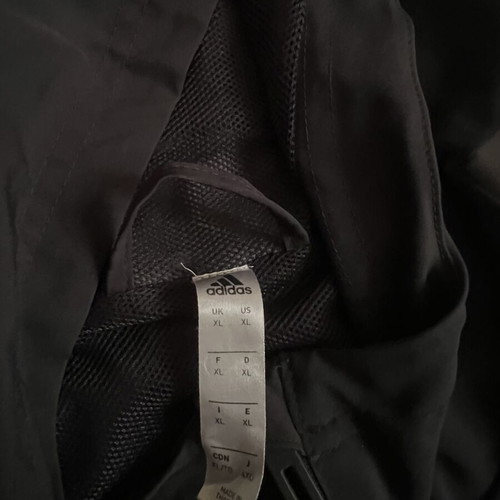 Juventus Adidas Aeroready windbreaker jacket XL, black and grey