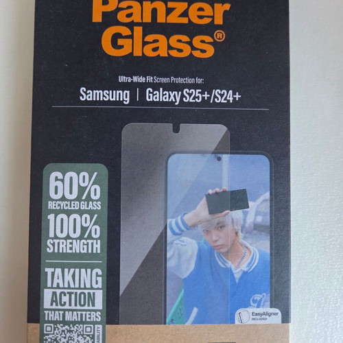 PanzerGlass Ultra Wide Fit Screen Protector with Frame for Samsung Galaxy S25+ & S24+ Ultra