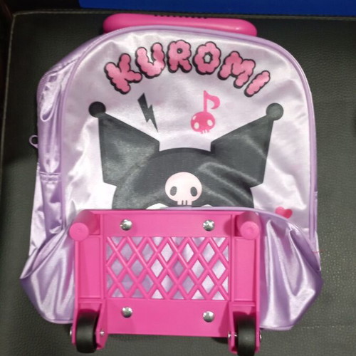 Kuromi Toddler Trolley Bag 29cm new