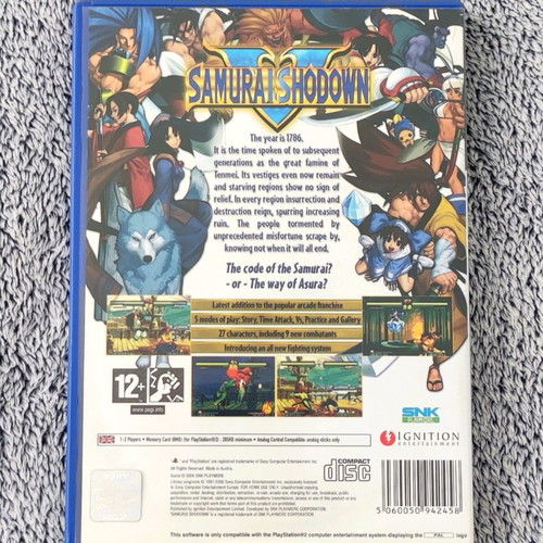 Samurai Showdown V PlayStation 2 used