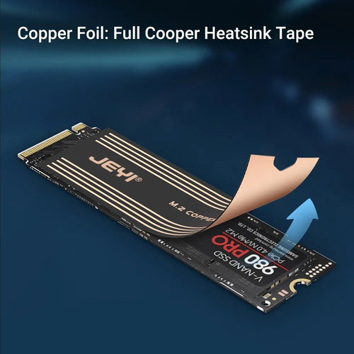 JEYI Graphene Heatsink for M.2 SSD 2280, 2-Pack, new