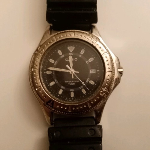 Casio men's watch used, needs battery and strap