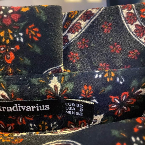 Stradivarius pants like new, houndstooth pattern with belt, high waist