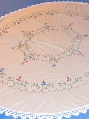 Tablecloth very large like new with nice colors