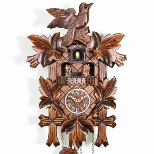 Handmade cuckoo clock new with music and dancers