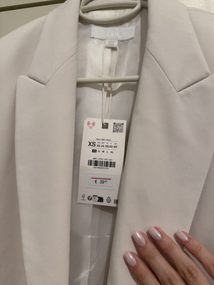 Zara oversized blazer καινούργιο, μπεζ, XS