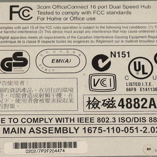 3Com Dual Speed Hub used