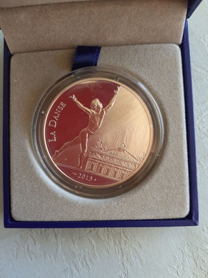 Monnaie De Paris La Danse 2013 10 Euro Noureev Silver Proof Coin used