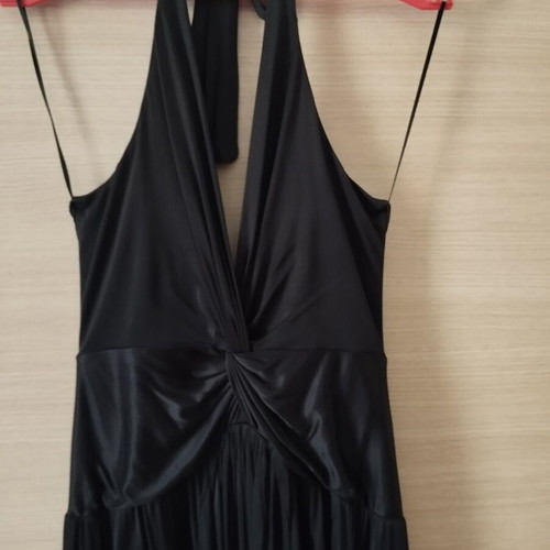 Mango black halter dress like new, medium size