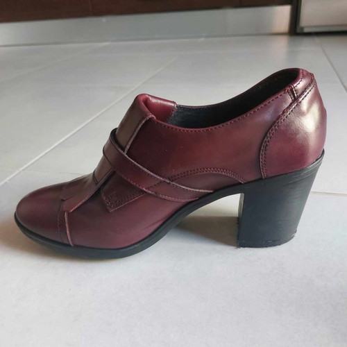 Fratelli Karida loafers used, burgundy, 7cm heel