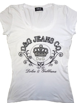 Dolce & Gabbana logo embellished vintage top like new, white, size M
