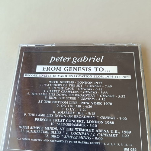 Peter Gabriel From Genesis To CD like new, rock