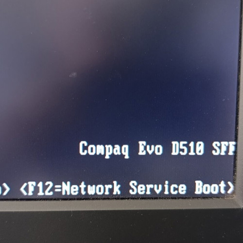 Compaq Evo D510 SFF retro PC used with built-in speakers