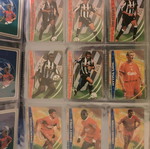 Pegasos football cards like new, pack with album 55/83 completeness