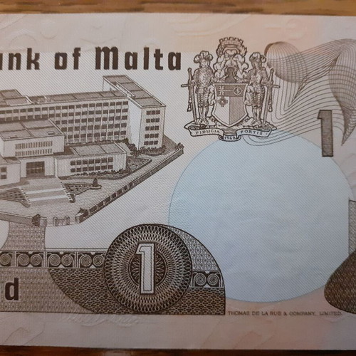 Malta 1 Lira Banknote 1979 new