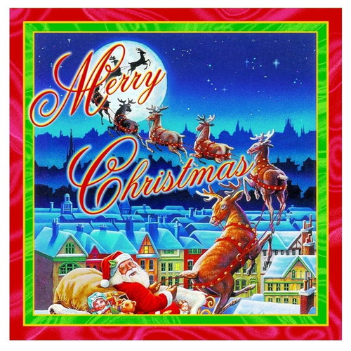 Christmas pop-up greeting card Santa's Sleigh Ride new