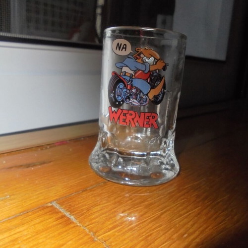Bockling Werner Cartoon Shot Glass New