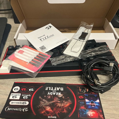 Red Dragon Fizz RGB keyboard new