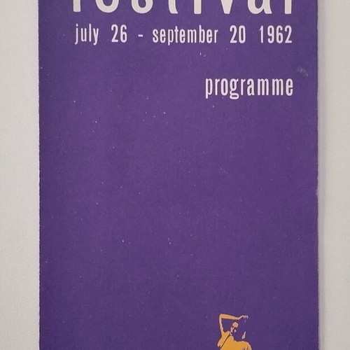 Brochure Athens Festival Programme 1962 used
