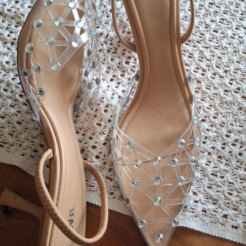 Zara beige platform sandals like new, size 39