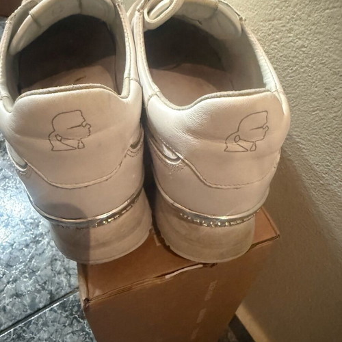 Karl Lagerfeld white athletic shoes like new size 40