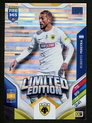 Κάρτα Panini FIFA 365 Adrenalyn XL Limited Edition Roberto Pereyra AEK σαν καινούργια