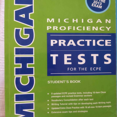 Michigan Proficiency Practice Tests for the ECPE book used