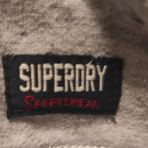 Superdry Aria Applique Zip Hoodie women's size M used, grey
