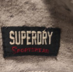 Superdry Aria Applique Zip Hoodie women's size M used, grey