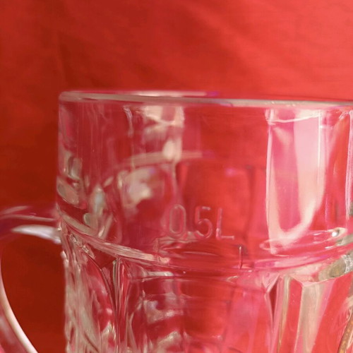 Amstel glass jug made of glass like new 0.5 liters