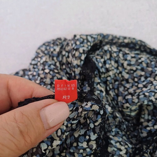 Esprit dress used spiderweb fabric black and blue size M