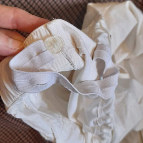 Benetton maternity trousers white like new, size S, cotton