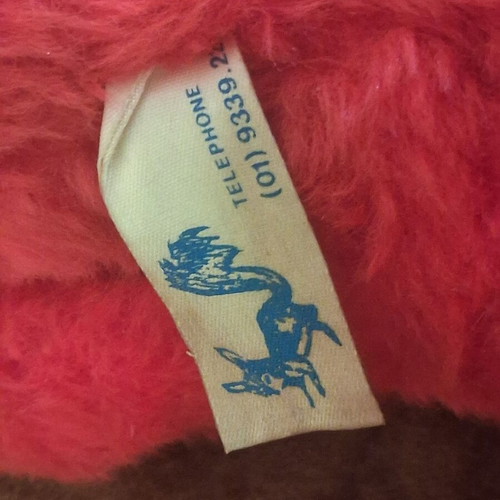 Retro plush donkey Josephine Ltd used, Greek made 1981-1984