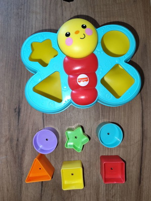 Fisher Price Παιχνίδι ταξινόμησης σχημάτων πεταλούδα σαν καινούργιο