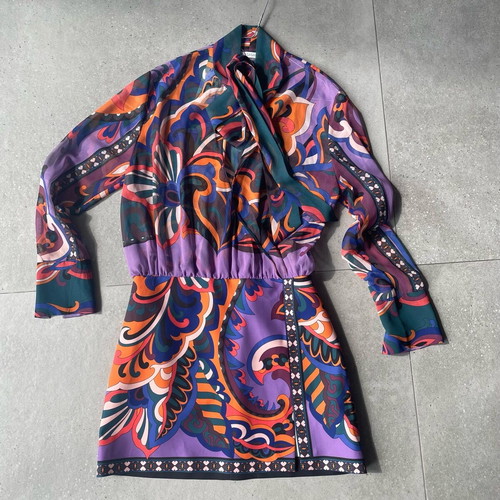 Zara short printed dress new, size M, multicolor