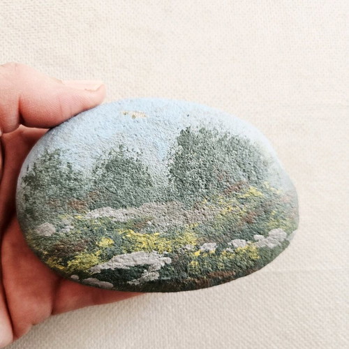 Handmade Painted Stone The Stillness Collection No2 like new